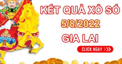 Dự đoán XSGL 5/8/2022 soi cầu bạch thủ đài Gia Lai
